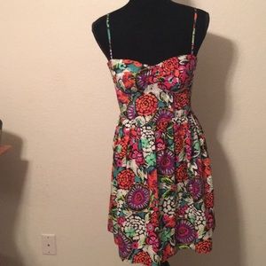 Multicolor baby doll dress